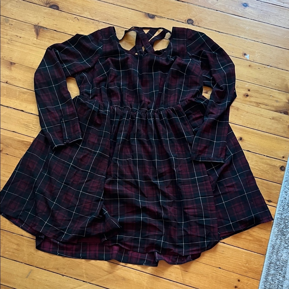 Torrid Plaid Dress - Black and Red